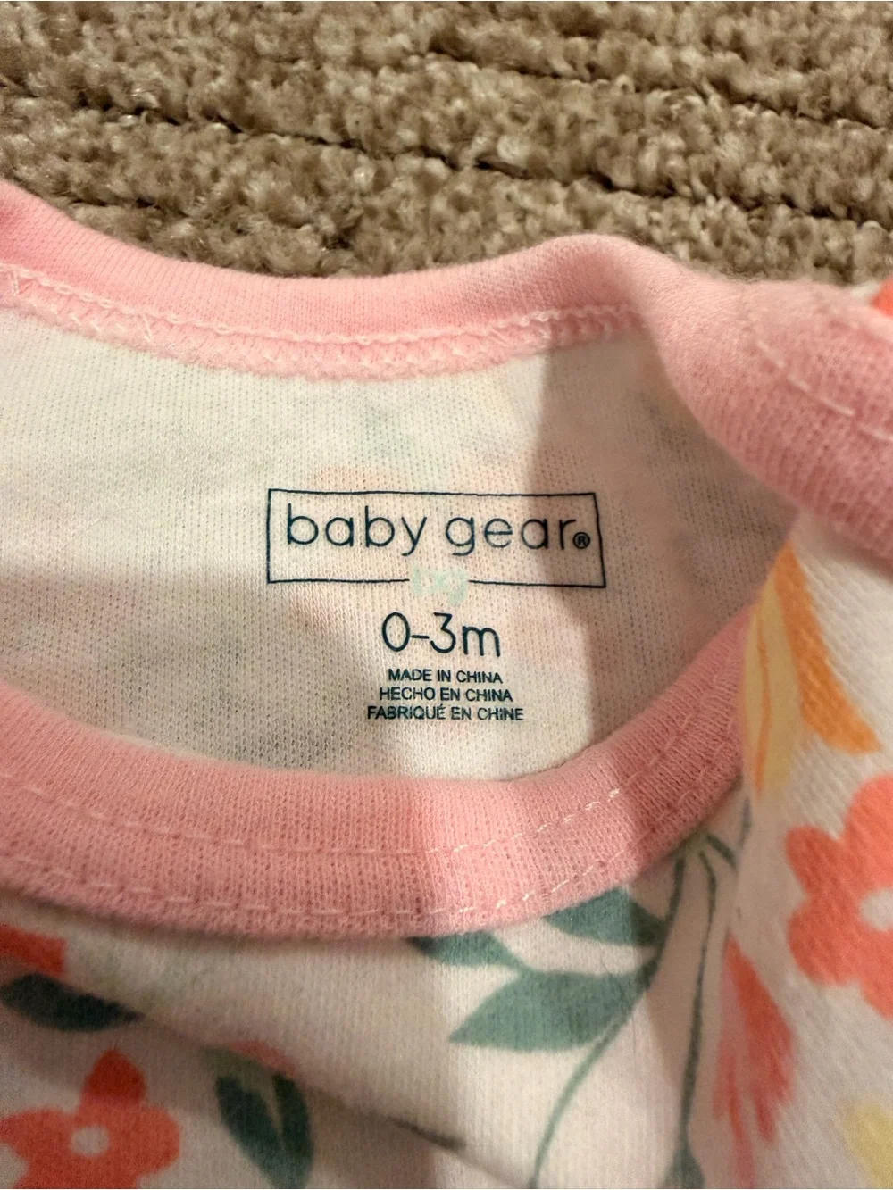 Baby Gear Pink Floral & Solid Pink Baby One-Piece Bodysuit 3-Pack